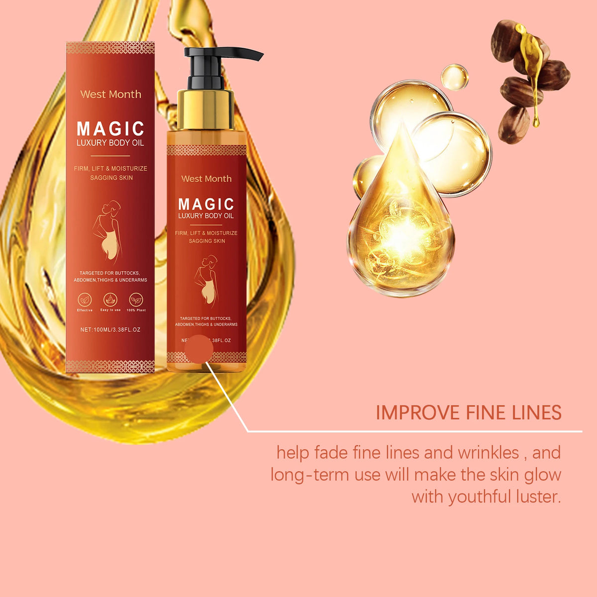 Magic Luxury Sculpted Radiance Elixir - Anti-Aging Face Serum & Oil