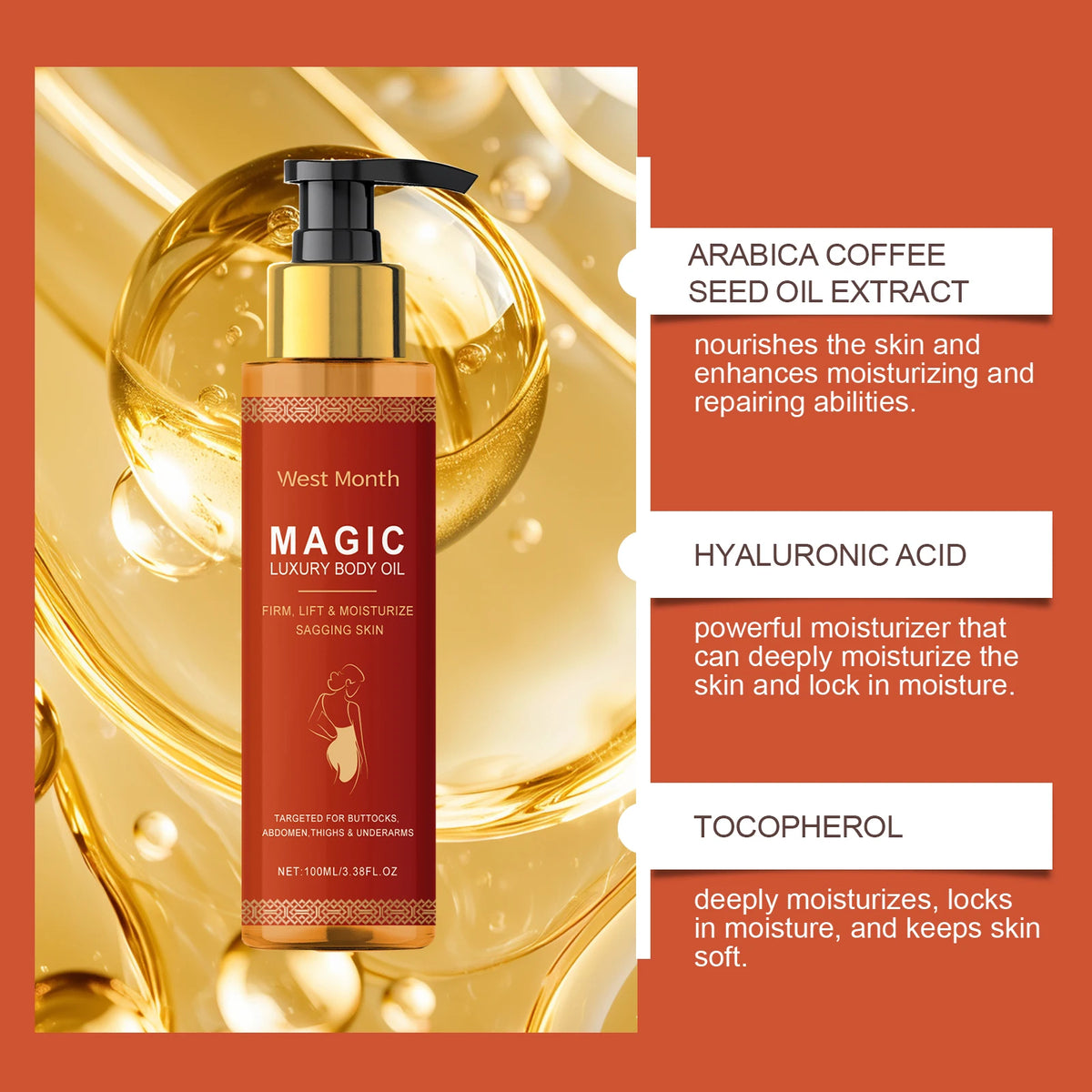 Magic Luxury Sculpted Radiance Elixir - Anti-Aging Face Serum & Oil